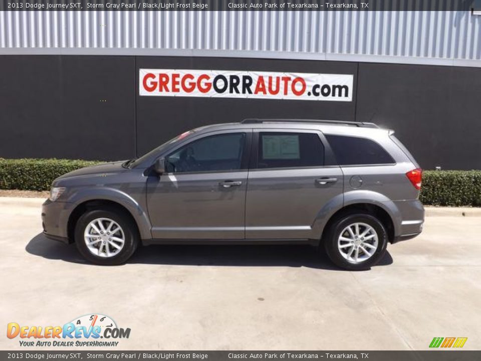 2013 Dodge Journey SXT Storm Gray Pearl / Black/Light Frost Beige Photo #4