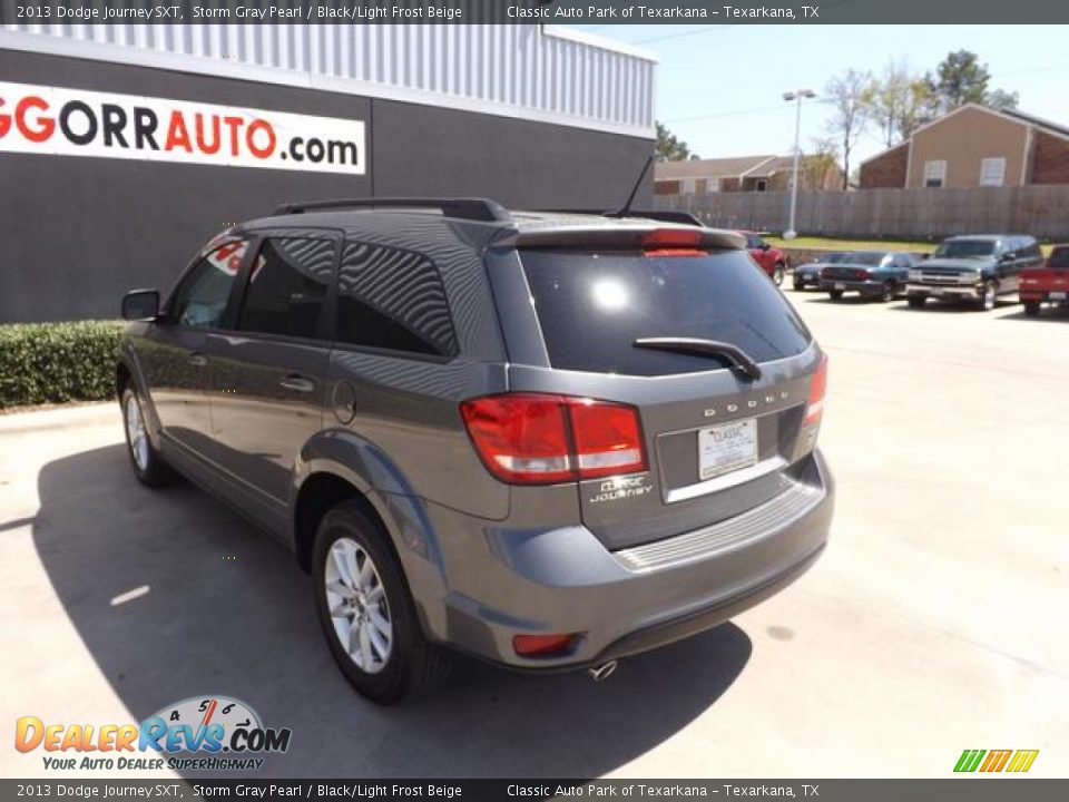 2013 Dodge Journey SXT Storm Gray Pearl / Black/Light Frost Beige Photo #5