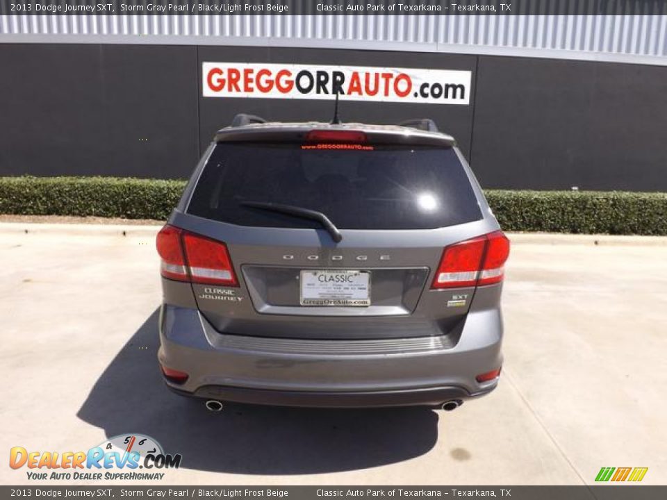 2013 Dodge Journey SXT Storm Gray Pearl / Black/Light Frost Beige Photo #6
