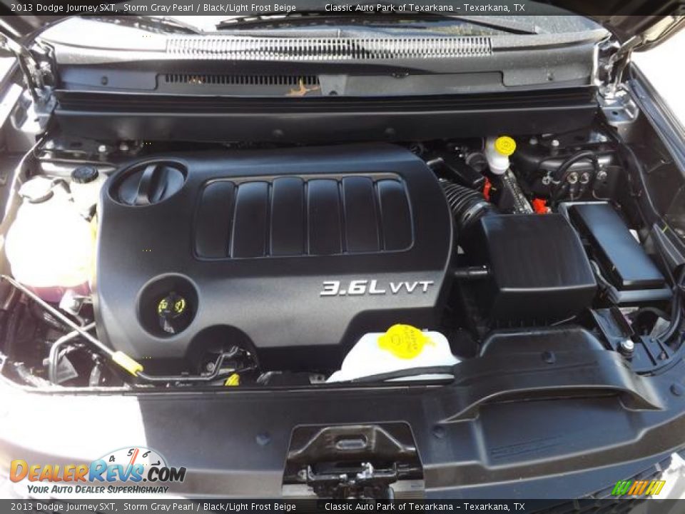 2013 Dodge Journey SXT Storm Gray Pearl / Black/Light Frost Beige Photo #11