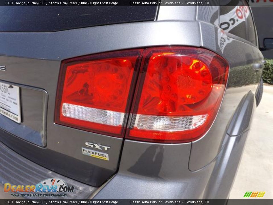 2013 Dodge Journey SXT Storm Gray Pearl / Black/Light Frost Beige Photo #13