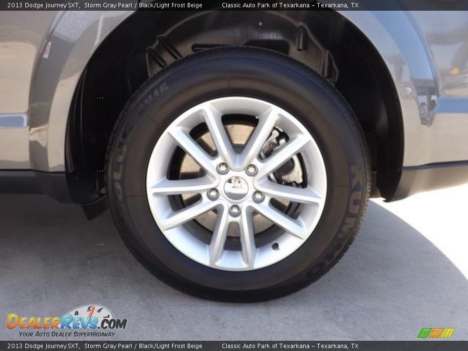 2013 Dodge Journey SXT Storm Gray Pearl / Black/Light Frost Beige Photo #14