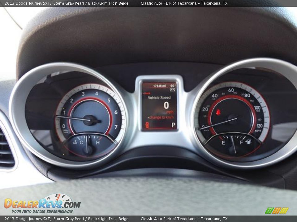 2013 Dodge Journey SXT Storm Gray Pearl / Black/Light Frost Beige Photo #21