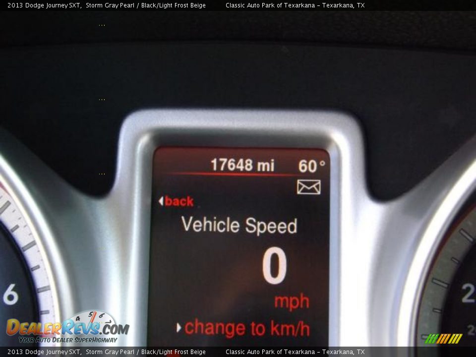 2013 Dodge Journey SXT Storm Gray Pearl / Black/Light Frost Beige Photo #22
