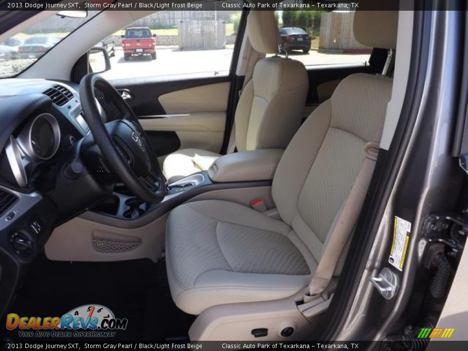 2013 Dodge Journey SXT Storm Gray Pearl / Black/Light Frost Beige Photo #24