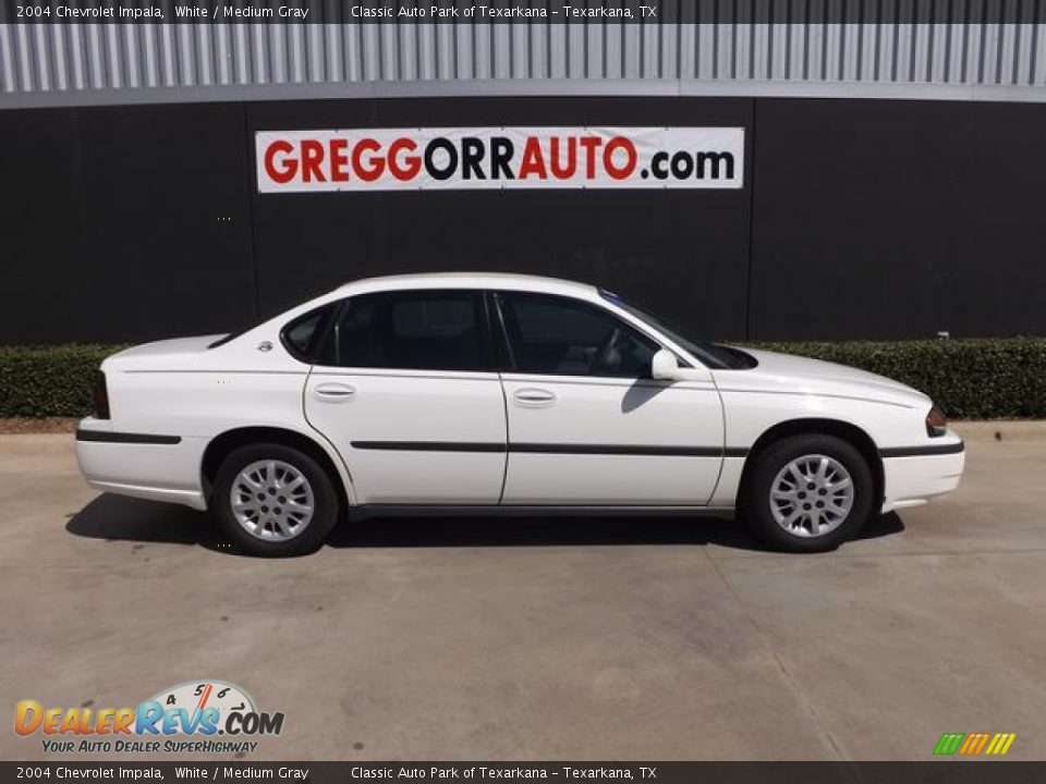 2004 Chevrolet Impala White / Medium Gray Photo #3