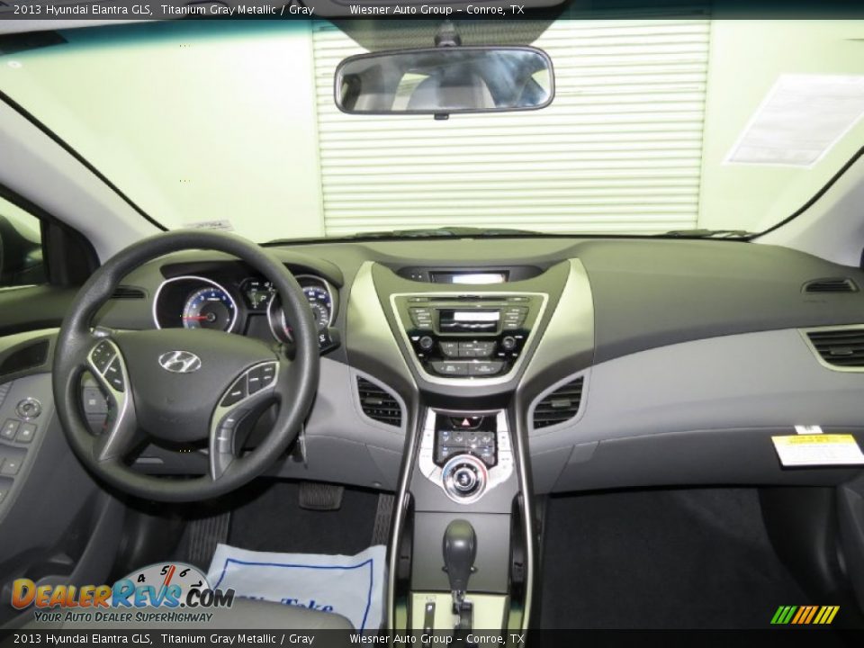 2013 Hyundai Elantra GLS Titanium Gray Metallic / Gray Photo #3
