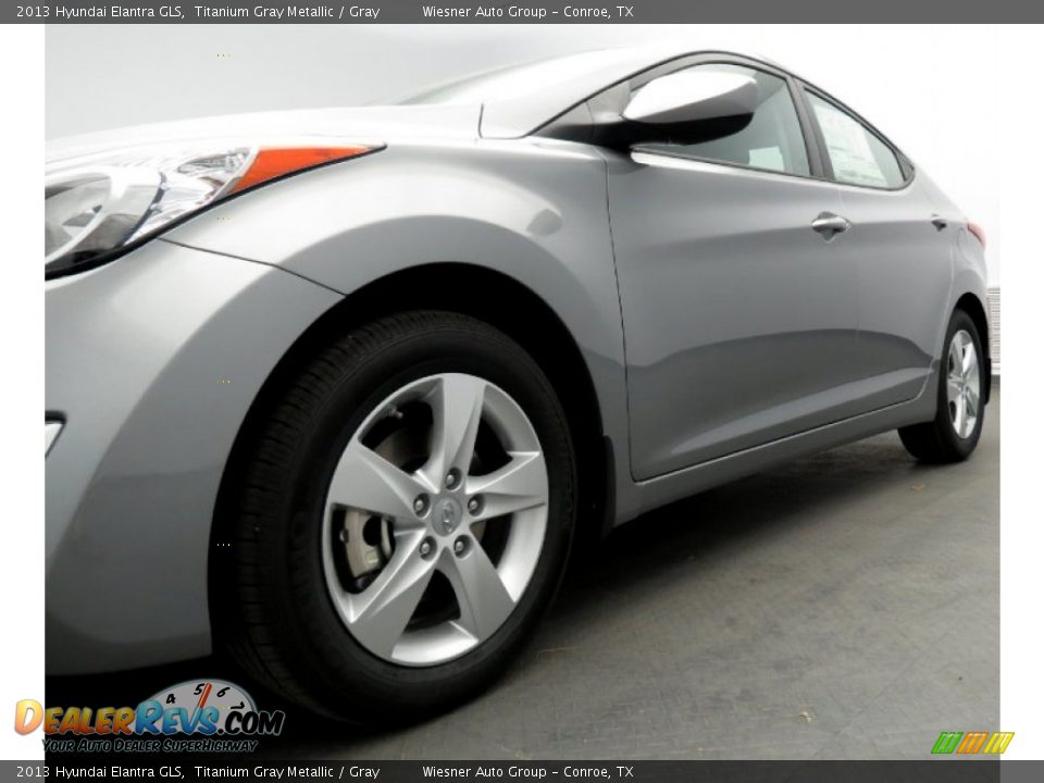 2013 Hyundai Elantra GLS Titanium Gray Metallic / Gray Photo #5