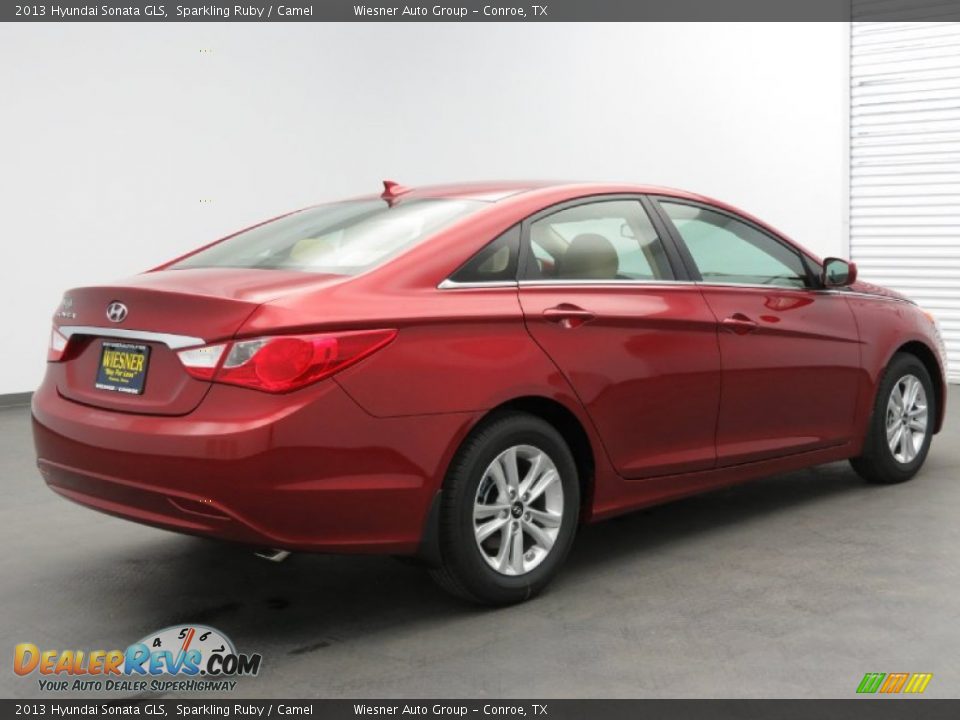 2013 Hyundai Sonata GLS Sparkling Ruby / Camel Photo #3