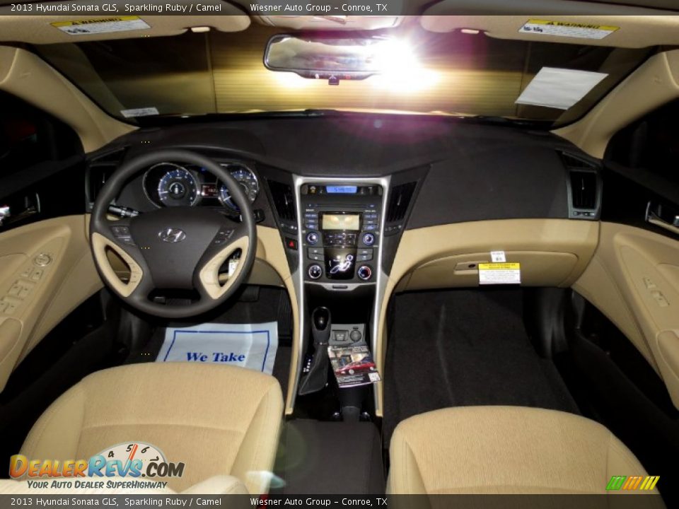 2013 Hyundai Sonata GLS Sparkling Ruby / Camel Photo #4