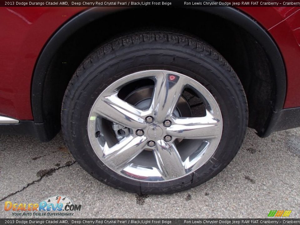 2013 Dodge Durango Citadel AWD Deep Cherry Red Crystal Pearl / Black/Light Frost Beige Photo #9