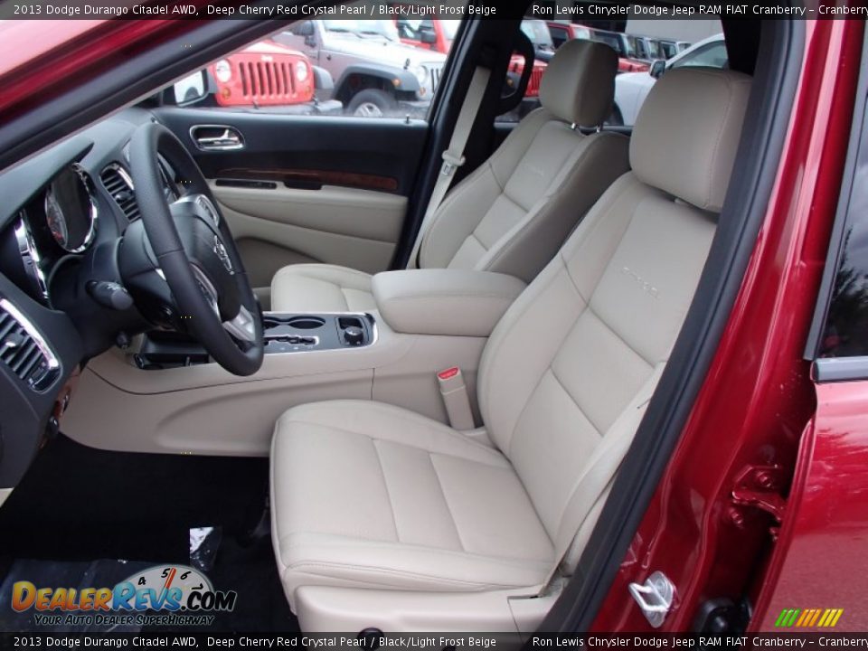 2013 Dodge Durango Citadel AWD Deep Cherry Red Crystal Pearl / Black/Light Frost Beige Photo #11