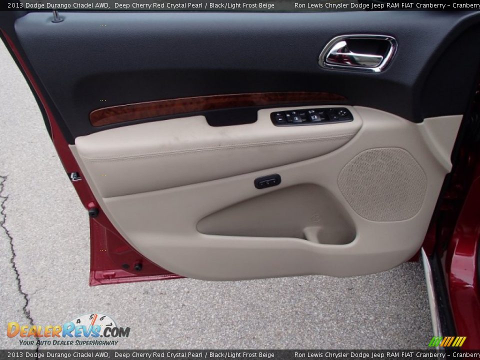 2013 Dodge Durango Citadel AWD Deep Cherry Red Crystal Pearl / Black/Light Frost Beige Photo #12