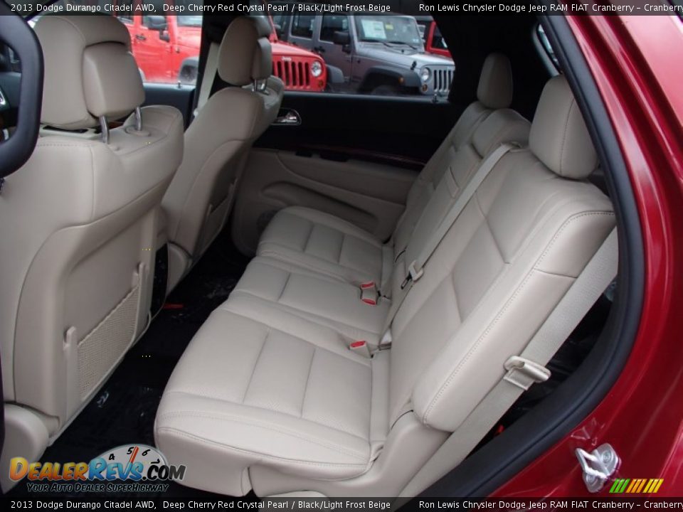 2013 Dodge Durango Citadel AWD Deep Cherry Red Crystal Pearl / Black/Light Frost Beige Photo #13