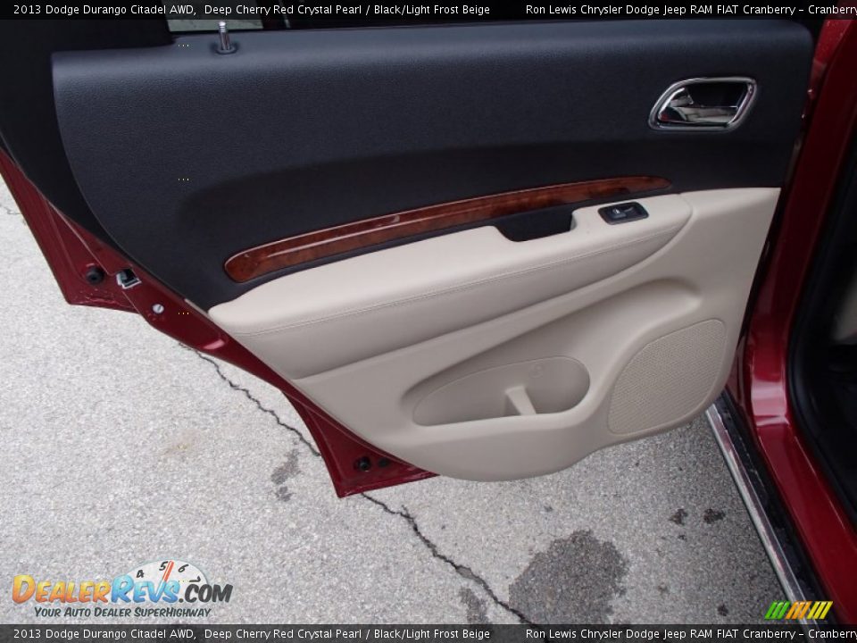 2013 Dodge Durango Citadel AWD Deep Cherry Red Crystal Pearl / Black/Light Frost Beige Photo #14