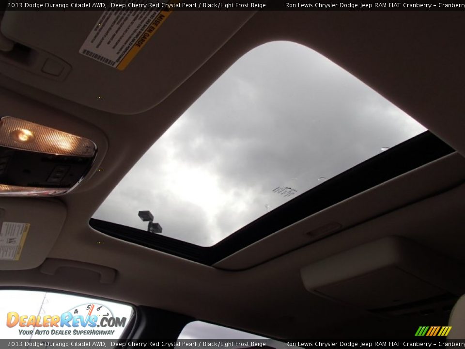 2013 Dodge Durango Citadel AWD Deep Cherry Red Crystal Pearl / Black/Light Frost Beige Photo #16