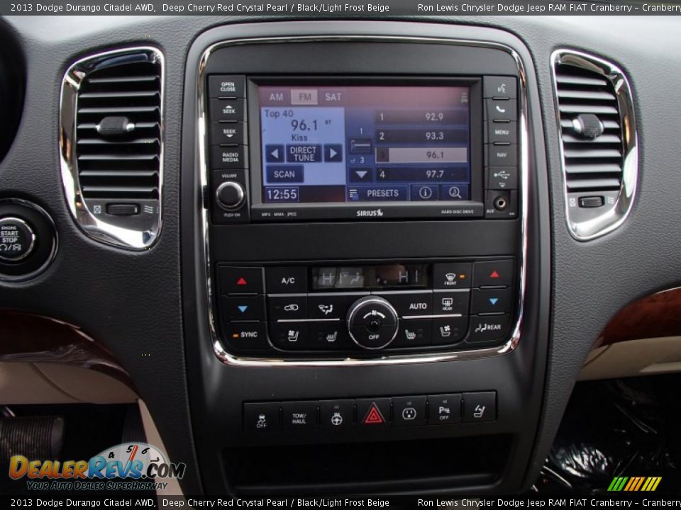 2013 Dodge Durango Citadel AWD Deep Cherry Red Crystal Pearl / Black/Light Frost Beige Photo #17