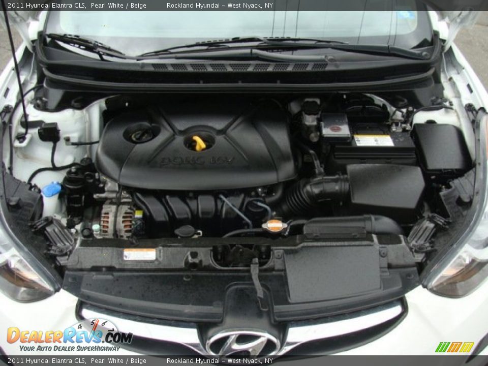 2011 Hyundai Elantra GLS Pearl White / Beige Photo #26