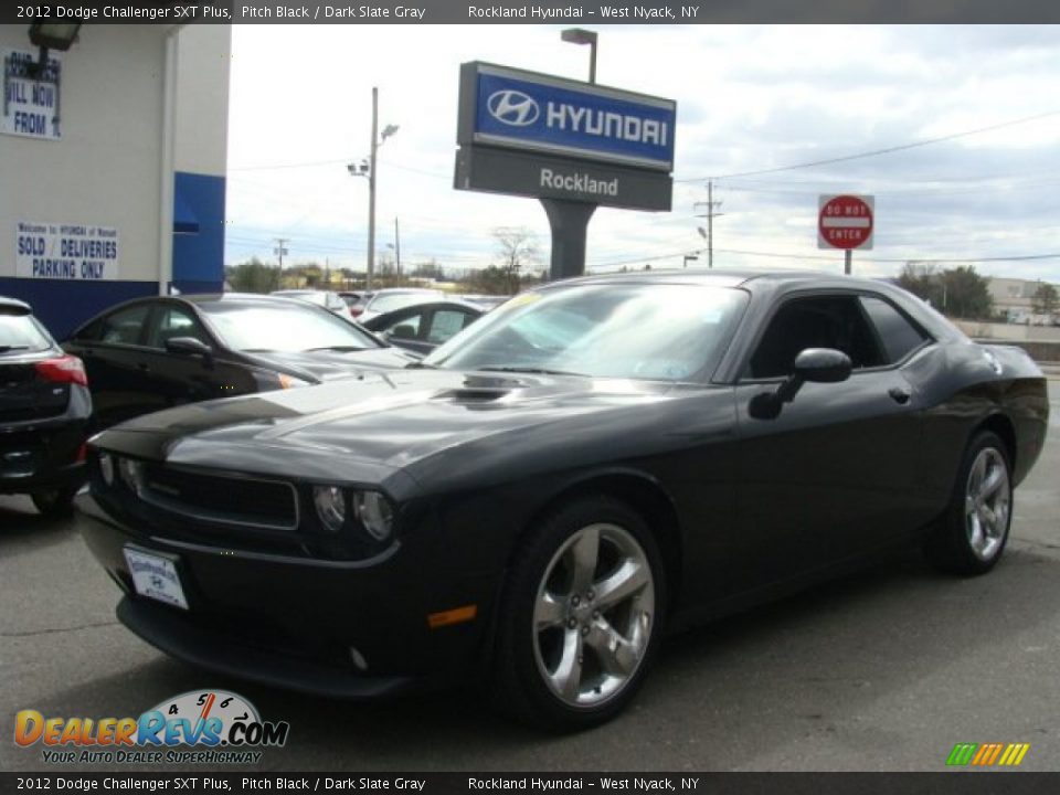 2012 Dodge Challenger SXT Plus Pitch Black / Dark Slate Gray Photo #1