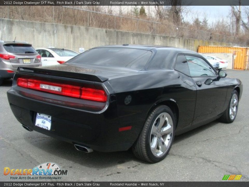 2012 Dodge Challenger SXT Plus Pitch Black / Dark Slate Gray Photo #4