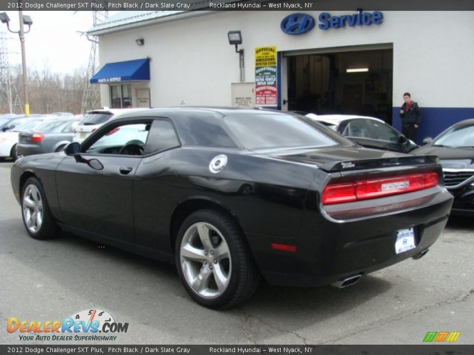 2012 Dodge Challenger SXT Plus Pitch Black / Dark Slate Gray Photo #6
