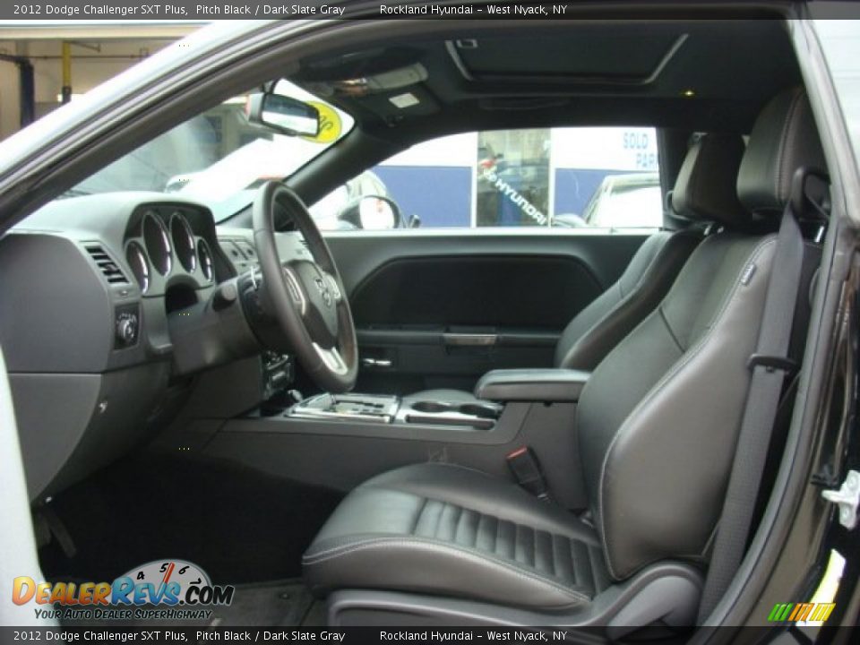 2012 Dodge Challenger SXT Plus Pitch Black / Dark Slate Gray Photo #10
