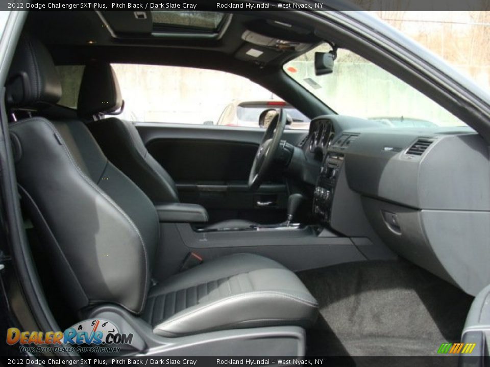 2012 Dodge Challenger SXT Plus Pitch Black / Dark Slate Gray Photo #24