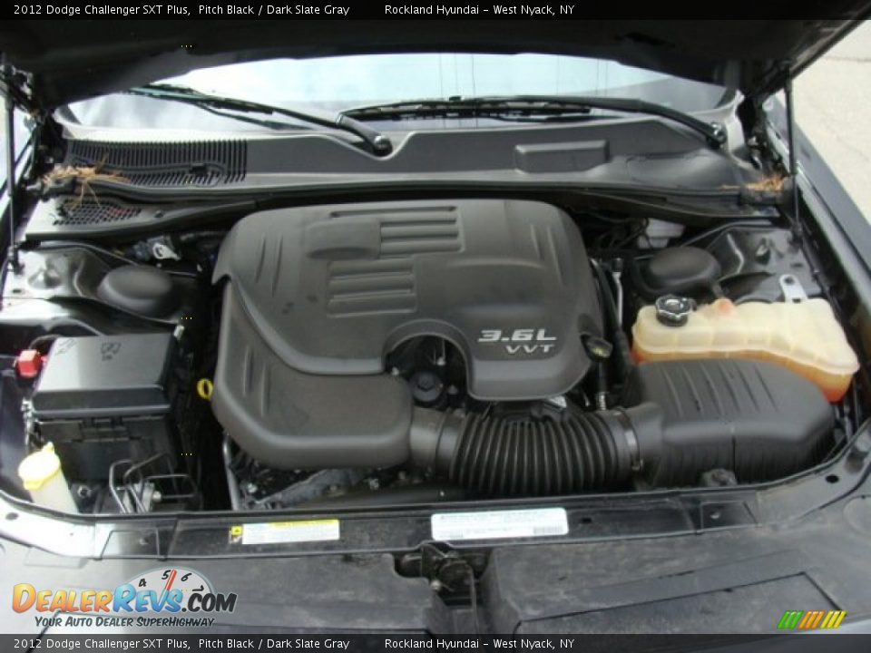 2012 Dodge Challenger SXT Plus Pitch Black / Dark Slate Gray Photo #28