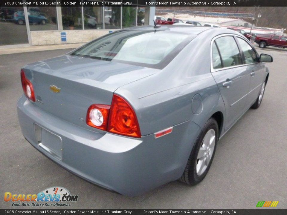 2008 Chevrolet Malibu LS Sedan Golden Pewter Metallic / Titanium Gray Photo #2