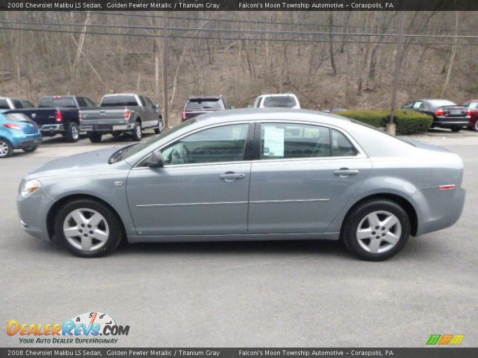 2008 Chevrolet Malibu LS Sedan Golden Pewter Metallic / Titanium Gray Photo #5