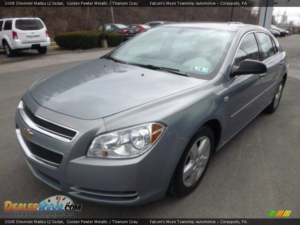 2008 Chevrolet Malibu LS Sedan Golden Pewter Metallic / Titanium Gray Photo #6