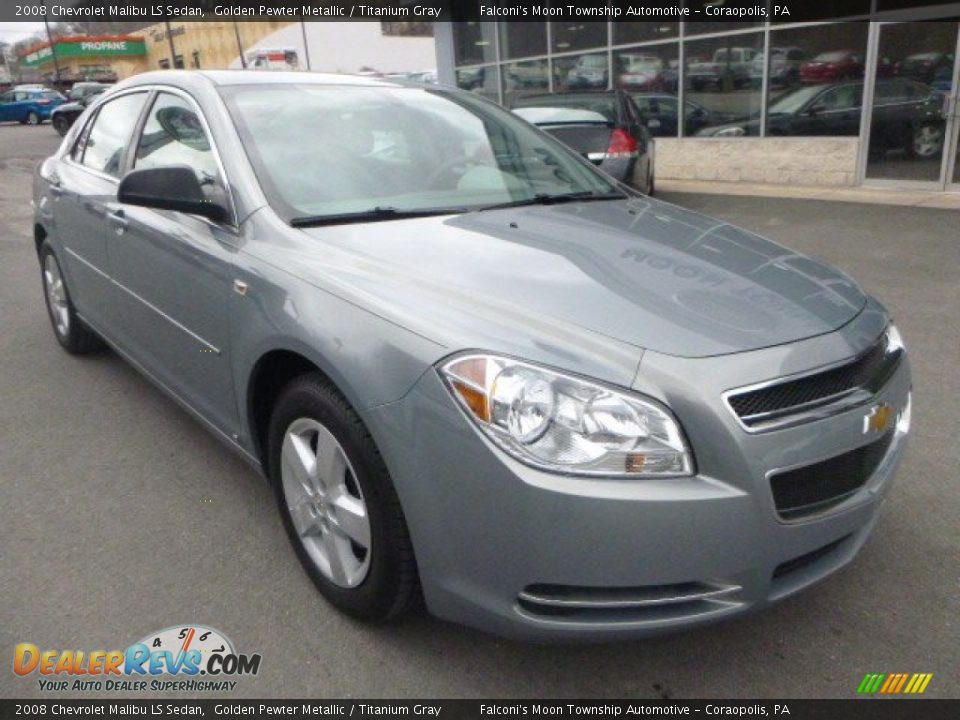 2008 Chevrolet Malibu LS Sedan Golden Pewter Metallic / Titanium Gray Photo #8