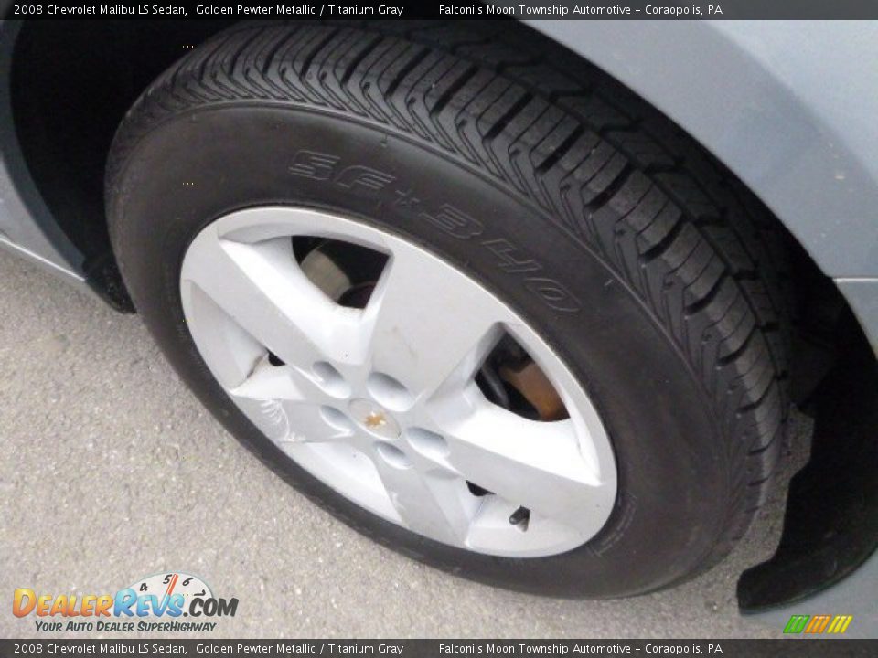 2008 Chevrolet Malibu LS Sedan Golden Pewter Metallic / Titanium Gray Photo #9