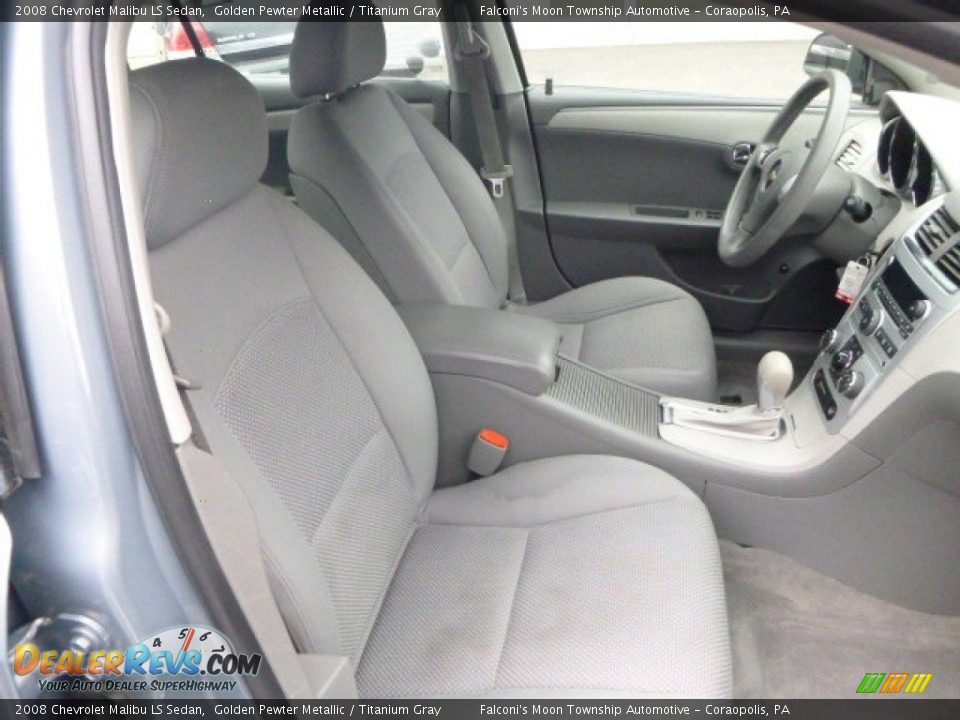 2008 Chevrolet Malibu LS Sedan Golden Pewter Metallic / Titanium Gray Photo #10