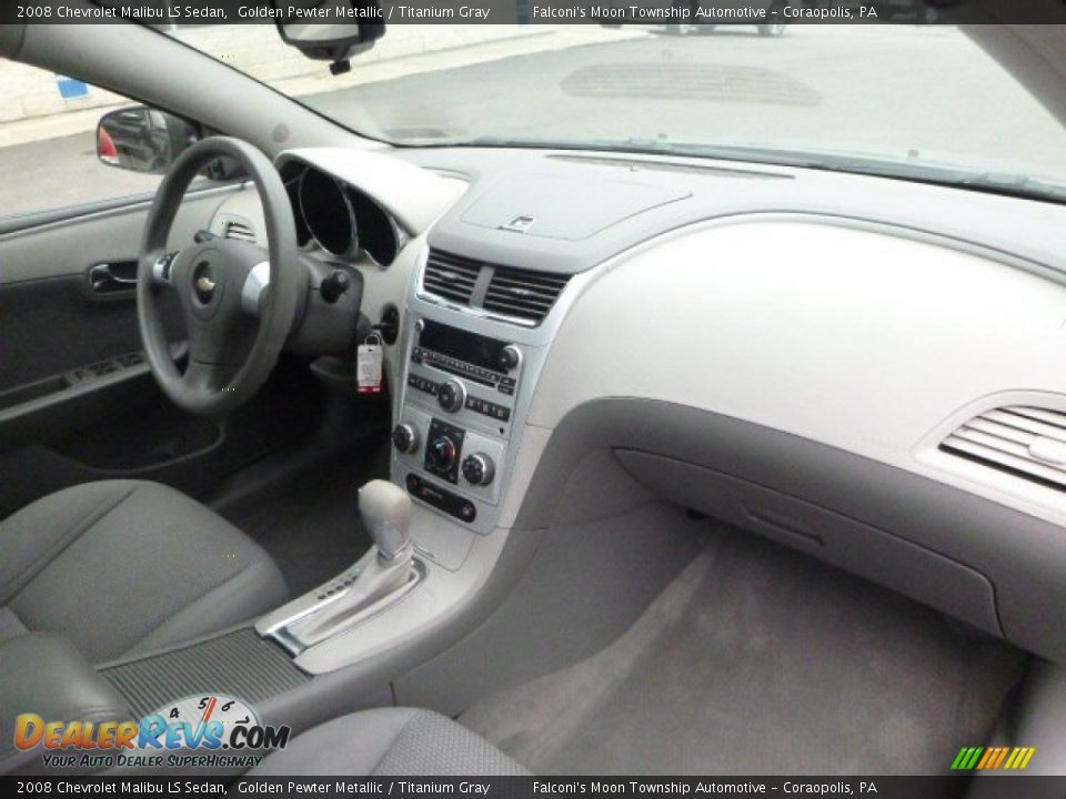 2008 Chevrolet Malibu LS Sedan Golden Pewter Metallic / Titanium Gray Photo #11