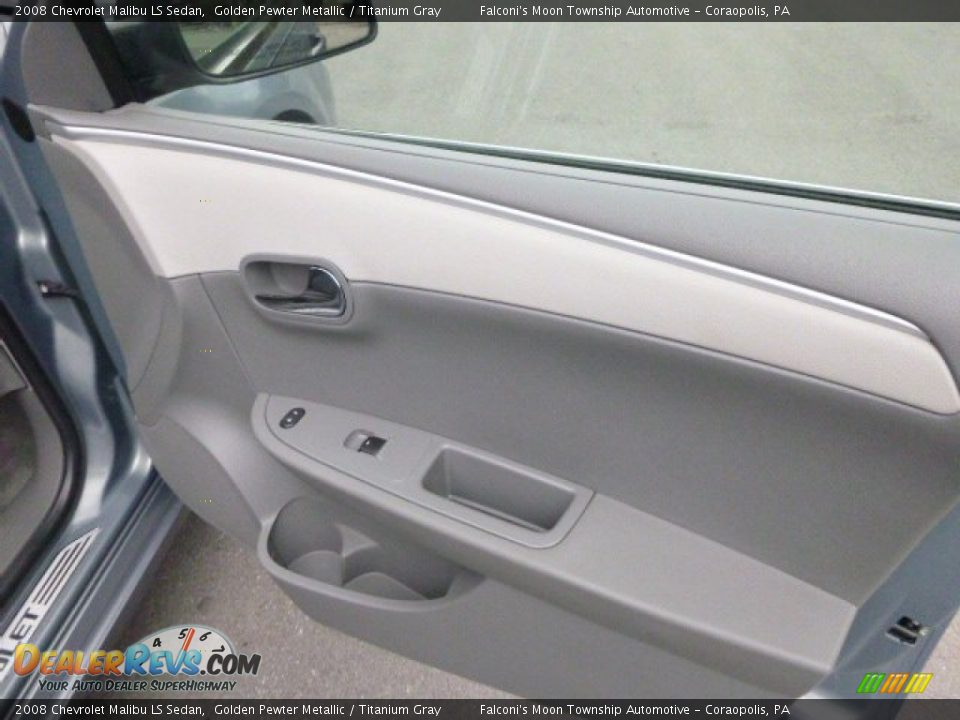 2008 Chevrolet Malibu LS Sedan Golden Pewter Metallic / Titanium Gray Photo #12