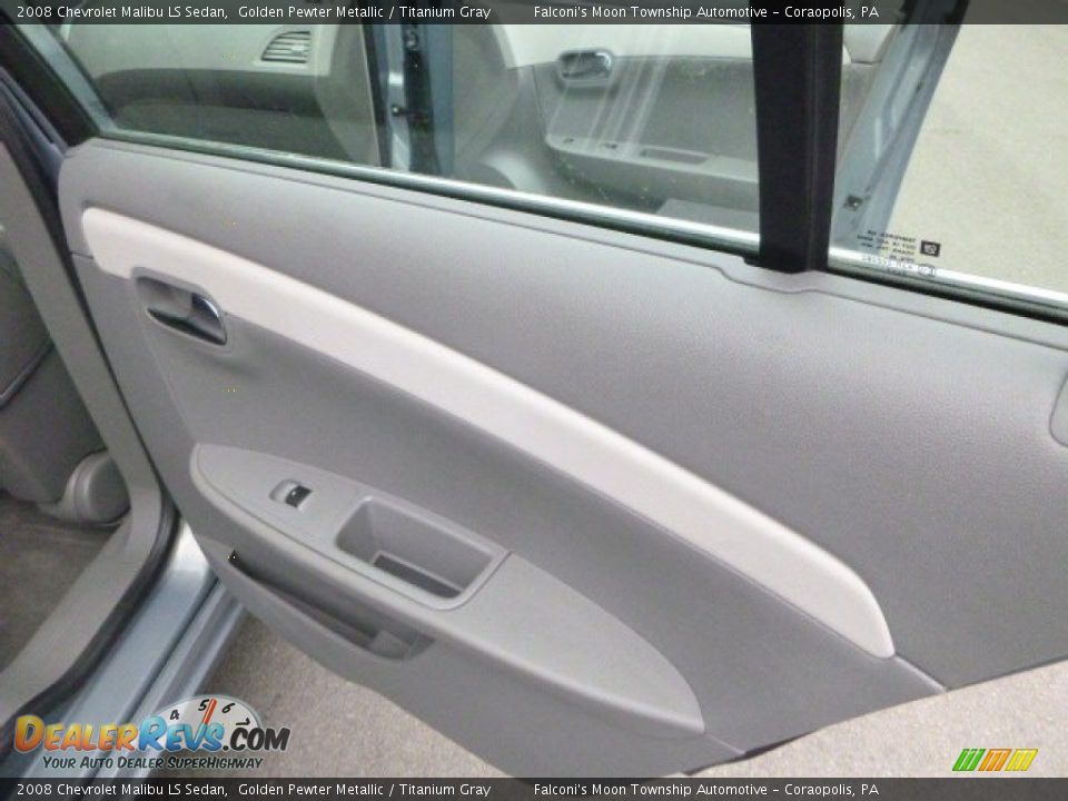 2008 Chevrolet Malibu LS Sedan Golden Pewter Metallic / Titanium Gray Photo #14