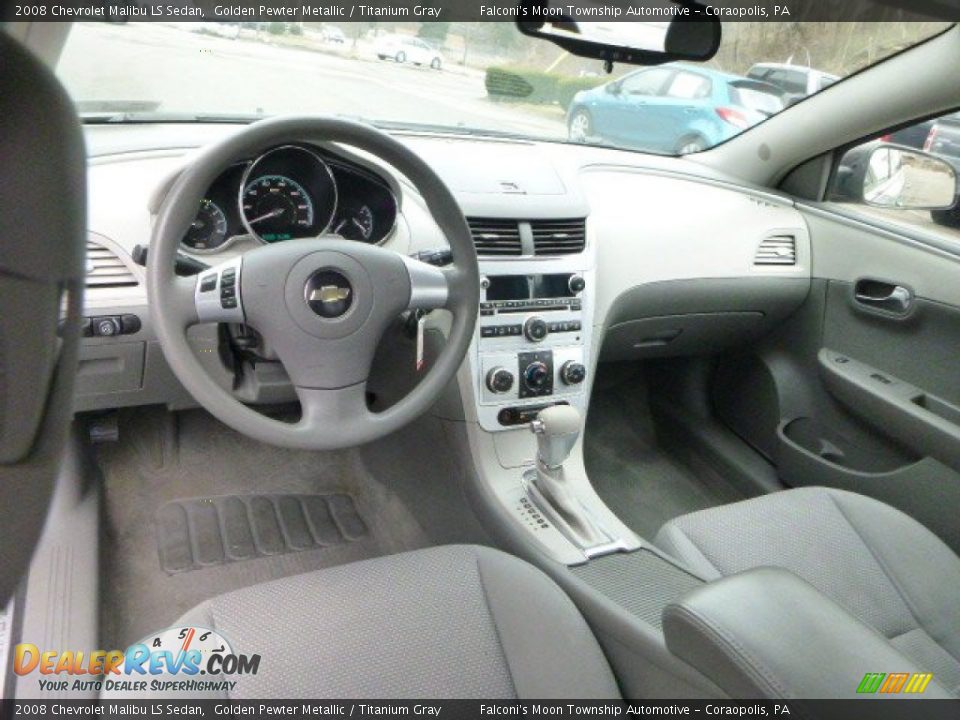 2008 Chevrolet Malibu LS Sedan Golden Pewter Metallic / Titanium Gray Photo #17