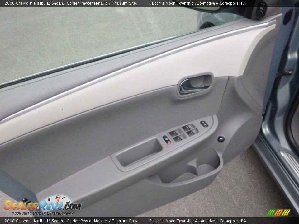 2008 Chevrolet Malibu LS Sedan Golden Pewter Metallic / Titanium Gray Photo #19