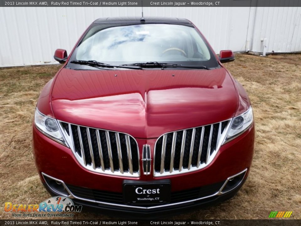 2013 Lincoln MKX AWD Ruby Red Tinted Tri-Coat / Medium Light Stone Photo #2