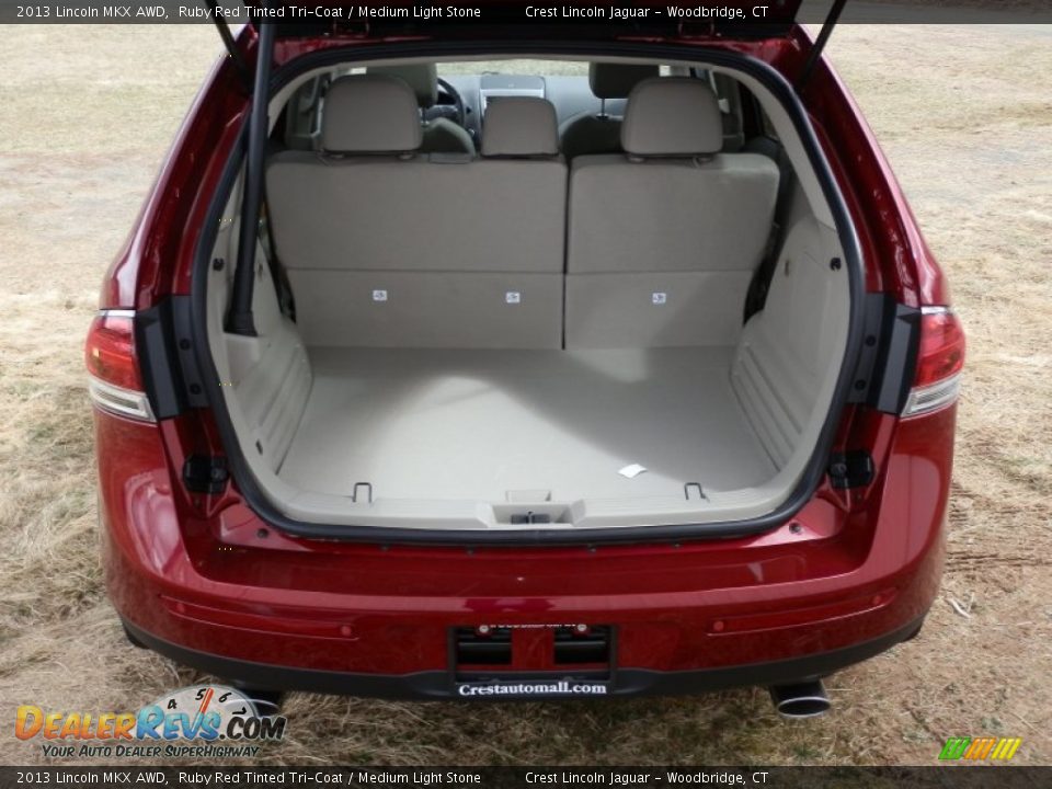 2013 Lincoln MKX AWD Ruby Red Tinted Tri-Coat / Medium Light Stone Photo #7