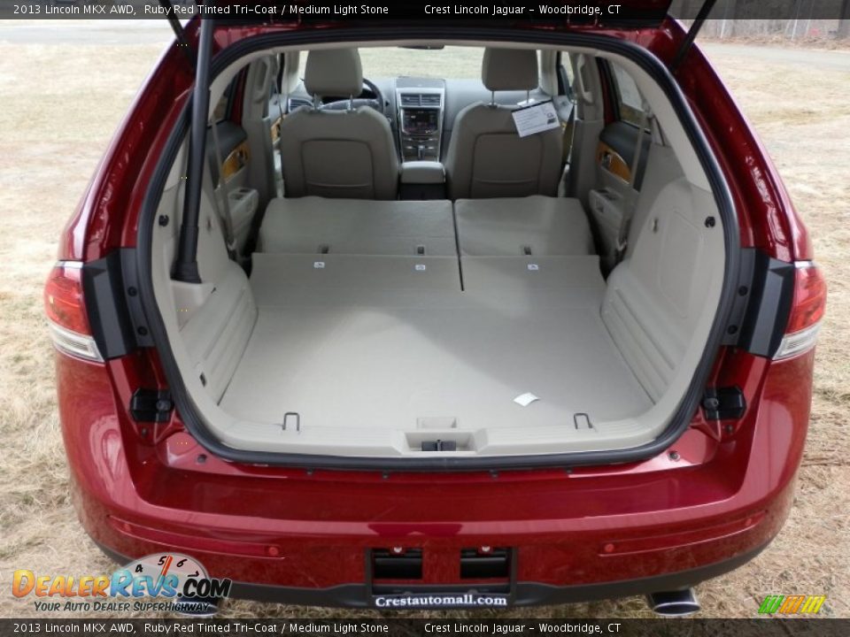 2013 Lincoln MKX AWD Ruby Red Tinted Tri-Coat / Medium Light Stone Photo #8