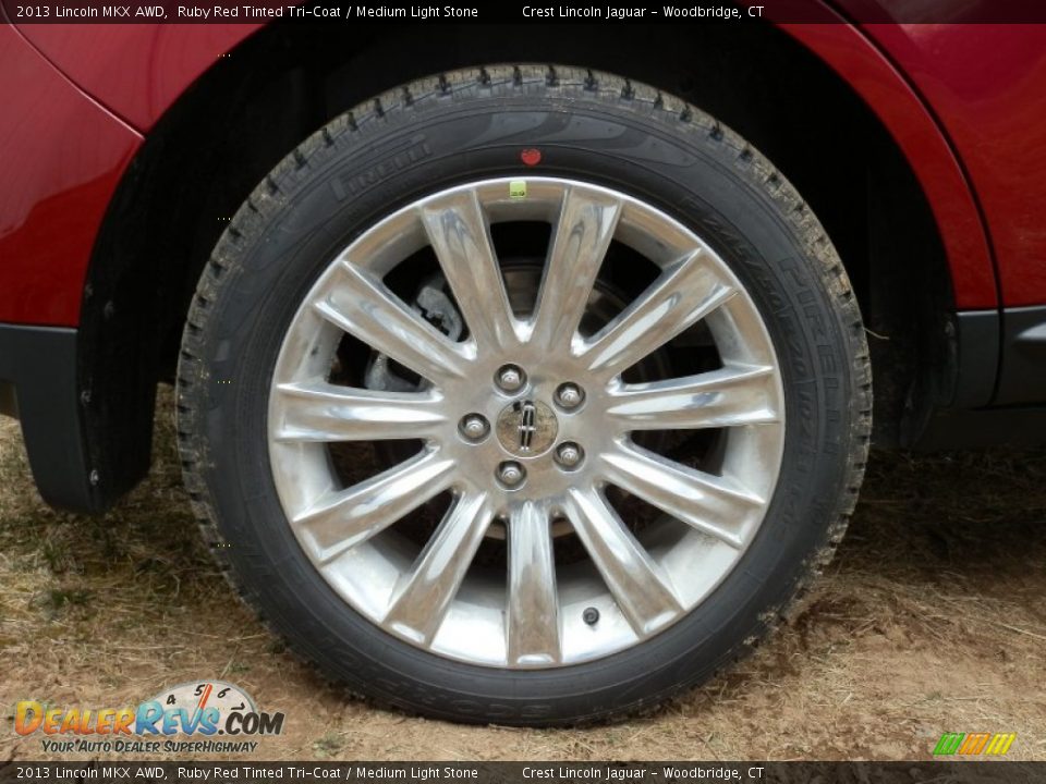 2013 Lincoln MKX AWD Ruby Red Tinted Tri-Coat / Medium Light Stone Photo #11