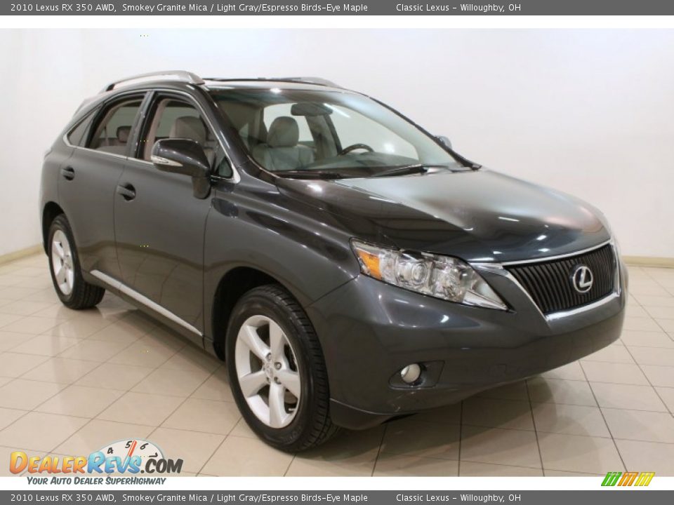 2010 Lexus RX 350 AWD Smokey Granite Mica / Light Gray/Espresso Birds-Eye Maple Photo #1