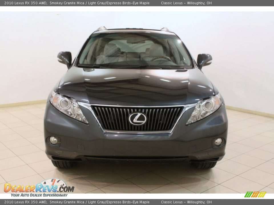 2010 Lexus RX 350 AWD Smokey Granite Mica / Light Gray/Espresso Birds-Eye Maple Photo #2