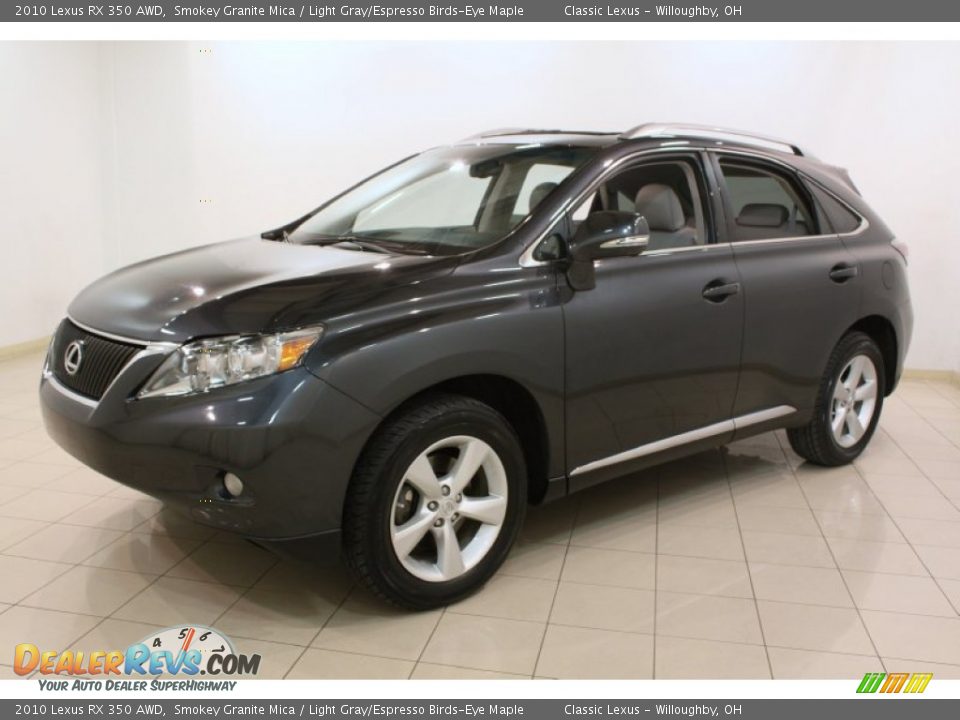 2010 Lexus RX 350 AWD Smokey Granite Mica / Light Gray/Espresso Birds-Eye Maple Photo #3
