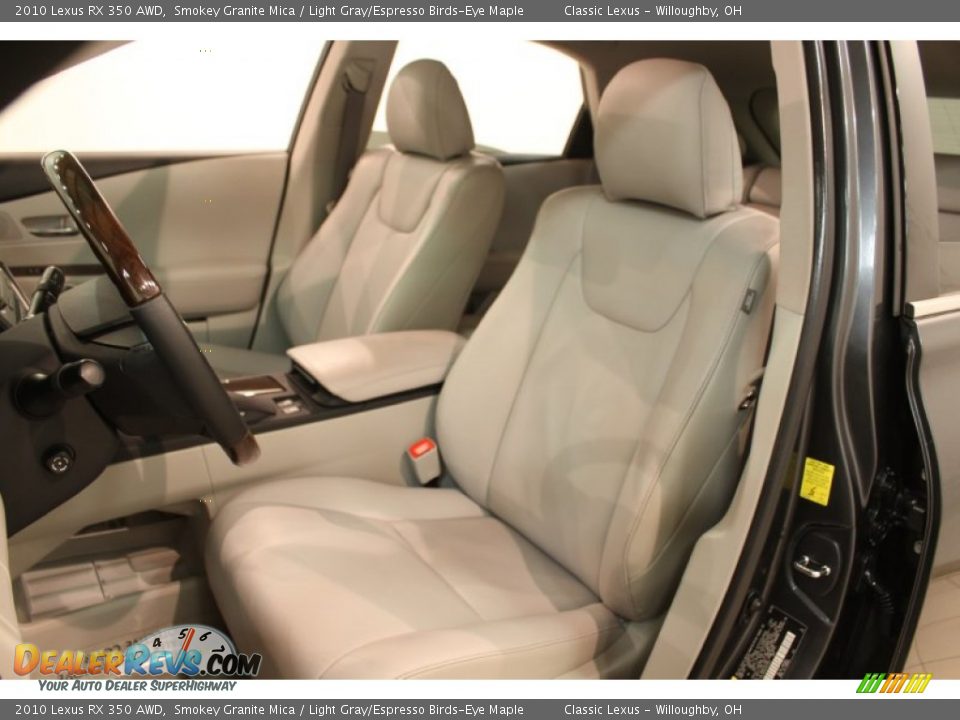 2010 Lexus RX 350 AWD Smokey Granite Mica / Light Gray/Espresso Birds-Eye Maple Photo #11