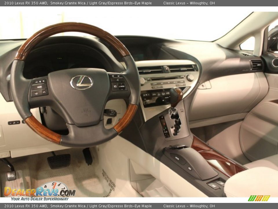 2010 Lexus RX 350 AWD Smokey Granite Mica / Light Gray/Espresso Birds-Eye Maple Photo #13