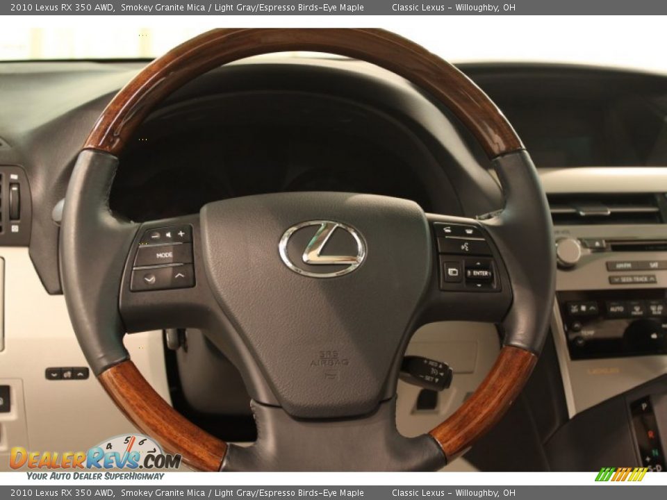 2010 Lexus RX 350 AWD Smokey Granite Mica / Light Gray/Espresso Birds-Eye Maple Photo #14