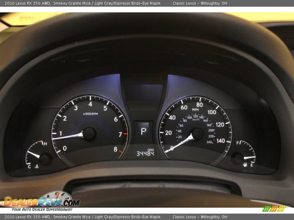 2010 Lexus RX 350 AWD Smokey Granite Mica / Light Gray/Espresso Birds-Eye Maple Photo #15